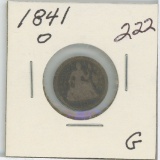 1841 Seated Liberty Dime - G