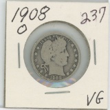 1908-O Barber Quarter - VG