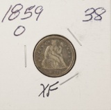 1859-O Seated Liberty Dime - XF