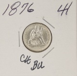 1876 Seated Liberty Dime - BU