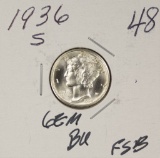 1936-S Mercury Dime