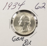 1934 Washington Quarter - BU