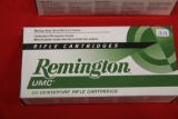 1 Box of 20, Remington, 223 Rem 55 gr MC