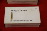 1 Box of 50, Flying~A~Ranch, 30 Carbine