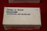 1 Box of 50, Flying~A~Ranch, 38 Spl