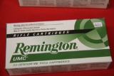 1 Box of 20, Remington, 223 Rem 55 gr MC