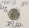 1921-D MERCURY DIME