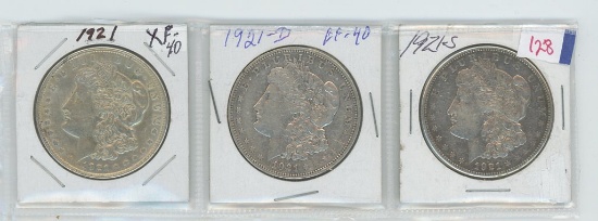 1921 PDS MORGAN DOLLAR