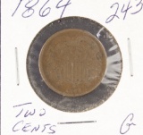 1864 - TWO CENT PIECE -G