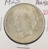 1925 PEACE DOLLAR AU-50