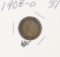 1908 - O  BARBER DIME - VF