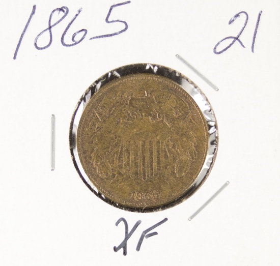 1865 - TWO CENT PIECE - XF