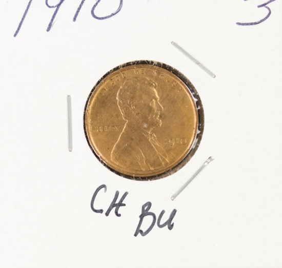 1910 - LINCOLN CENT - BU