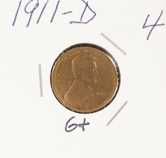 1911 - D LINCOLN CENT - G+