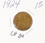 1924 - LINCOLN CENT - BU