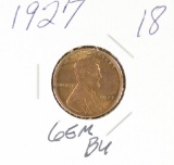1927 - LINCOLN CENT  - BU