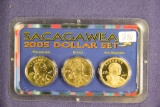 2005-P,D,S - SACAGAWEA DOLLAR SET - UNC