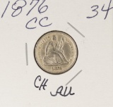 1876 - CC SEATED LIBERTY DIME