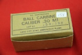 1 Box of 50, Lake City Army 30 cal M1 Ball Carbine