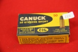 1 Box of 50, Canuck 25 Stevens Short 65 gr
