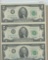 UNCUT SHEET OF 4-TWO DOLLAR STAR NOTES