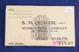 MAX MEHL ENVELOPE WITH OVER 75