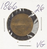 1866 TWO CENT PIECE