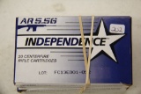 2 Boxes of 20, Independence AR5.56, 5.56x45 mm