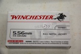 1 Box of 20, Winchester Target 5.56 MM 55 gr