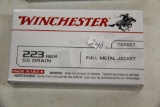 1 Box of 20, Winchester Target 223 Rem 55 gr