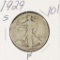 1929-S WALKING LIBERTY HALF DOLLAR - F
