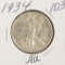 1934 - WALKING LIBERTY HALF DOLLAR - AU