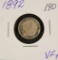 1892 - BARBER DIME - VF+