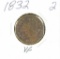 1832 - CLASSIC HEAD HALF CENT - VF