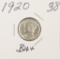 1920 - MERCURY DIME - CH BU