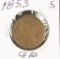 1853 - BRAIDED HAIR LARGE CENT - CH AU