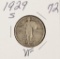 1929-S STANDING LIBERTY QUARTER - VF