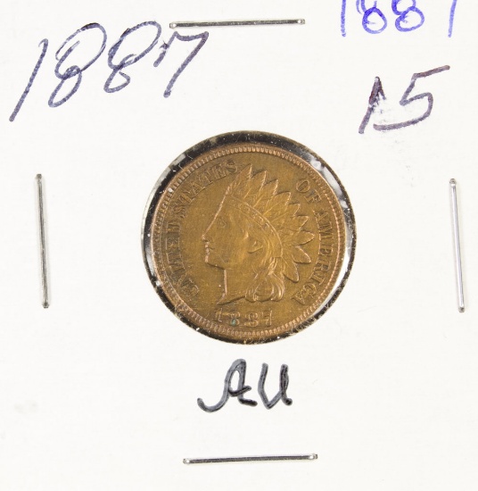 1887 - INDIAN HEAD CENT - AU