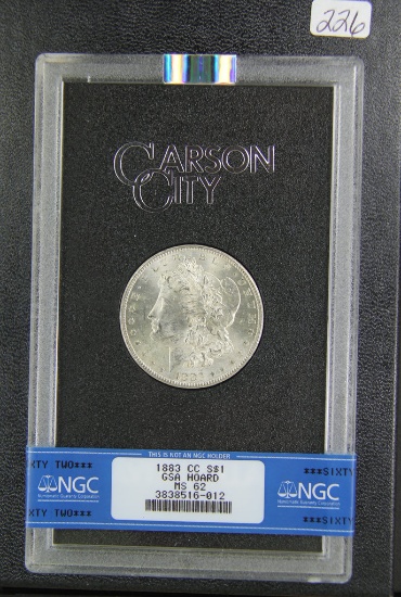 1883-SCC - GSA  NGC MS-62 MORGAN DOLLAR