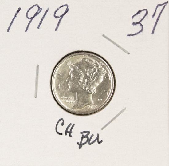 1919 - MERCURY DIME - CH BU