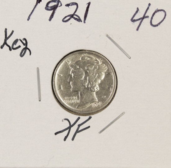 1921 - MERCURY DIME - XF KEY