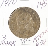1910 - WURTTEMBERG - 3 MARK KM #638