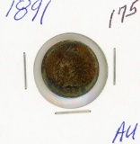 1891 - INDIAN HEAD CENT - AU