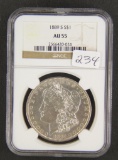 1889-S NGC AU55 - MORGAN DOLLAR