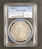 1890-CC PCGS XF-45 - MORGAN DOLLAR