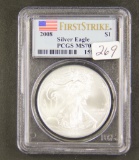 2008 - PCGS MS70 FIRST STRIKE SILVER EAGLE