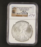 2013-S NGC MS70 - FIRST RELEASE SILVER EAGLE