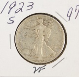 1923-S WALKING LIBERTY HALF DOLLAR - VF