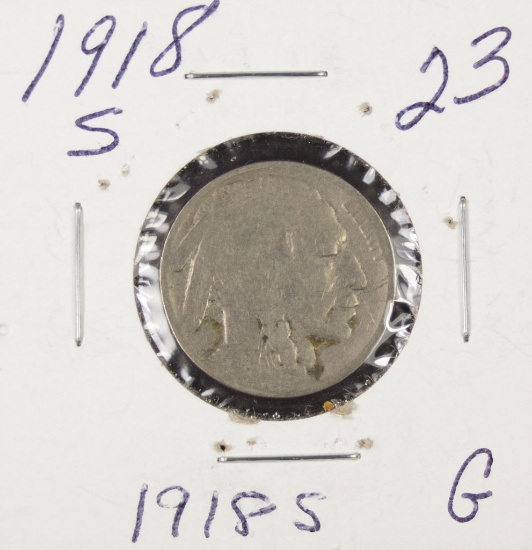 1918-S BUFFALO NICKEL - G