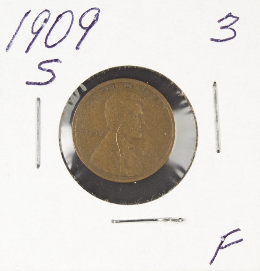 1909-S  LINCOLN CENT - F